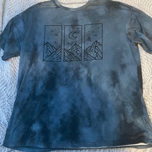 Large black marbled shirt